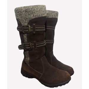 Khombu Suede Sweater Boots NWOB